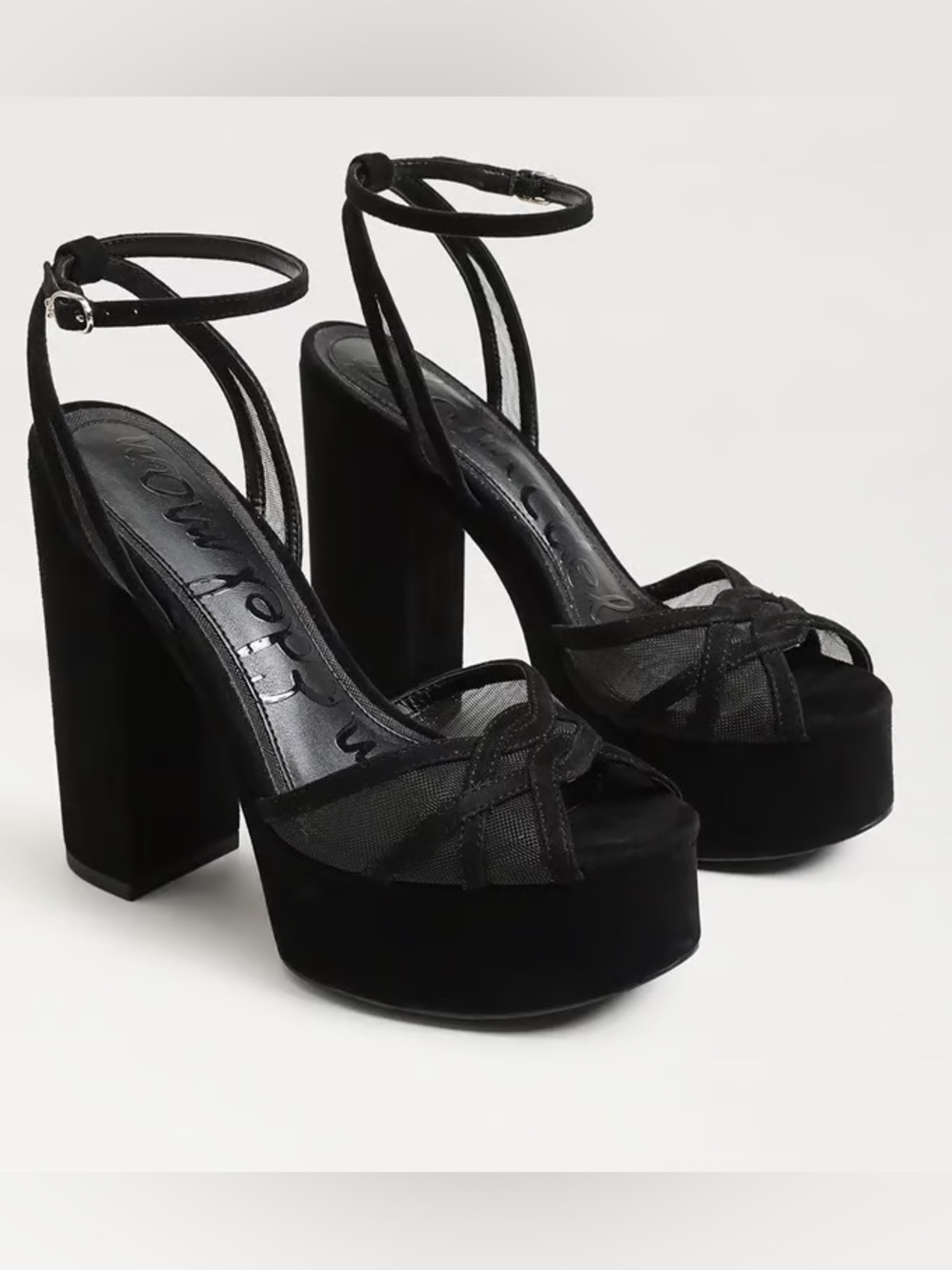 Sam Edelman black suede heels